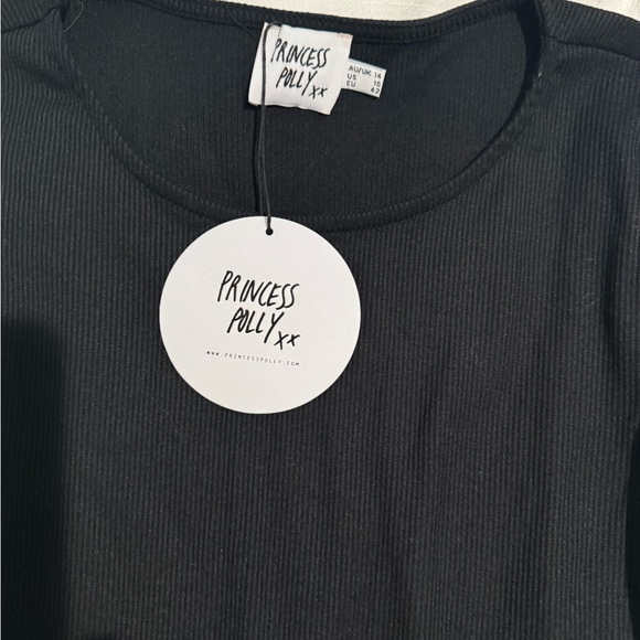 Princess Polly Dear Jane Black Long sleeve Mini Dress  - NTW - Picture 3 of 5